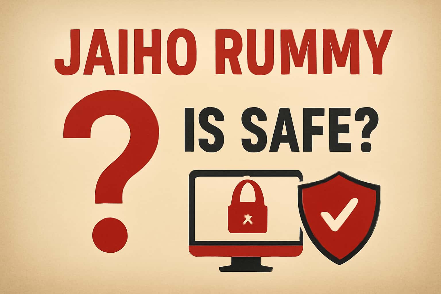 An informational graphic depicting the safety of Jaiho Rummy with clear text.
