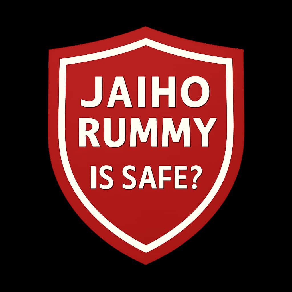 A professional badge indicating the safety of Jaiho Rummy.