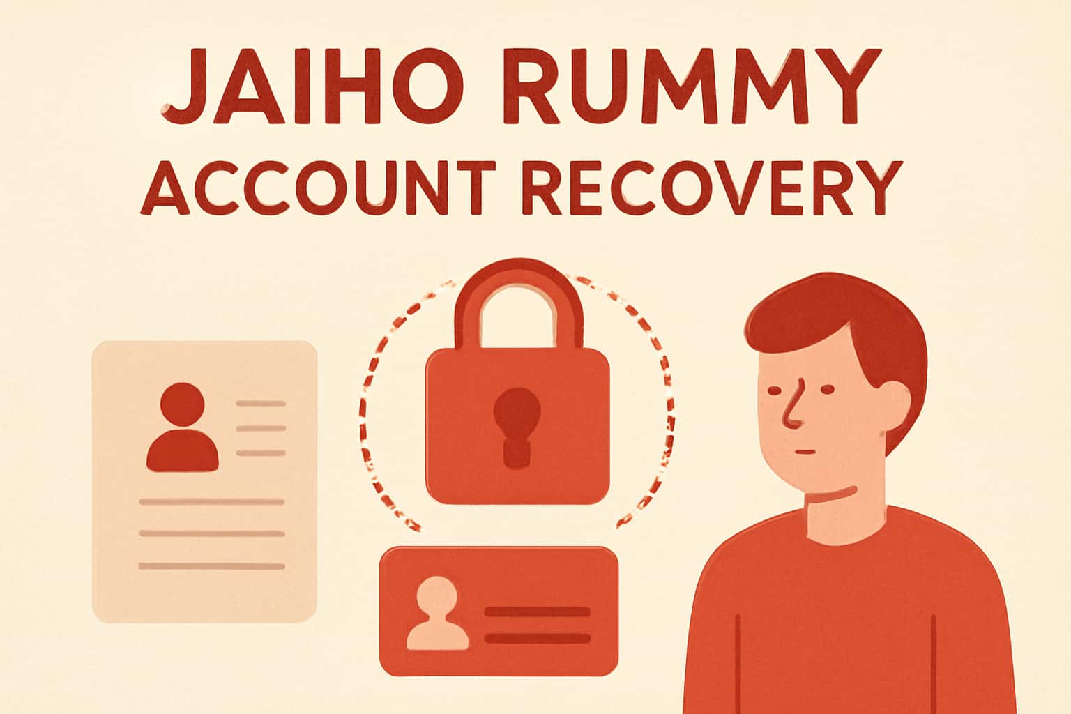 A neutral image depicting the concept of account recovery for Jaiho Rummy.