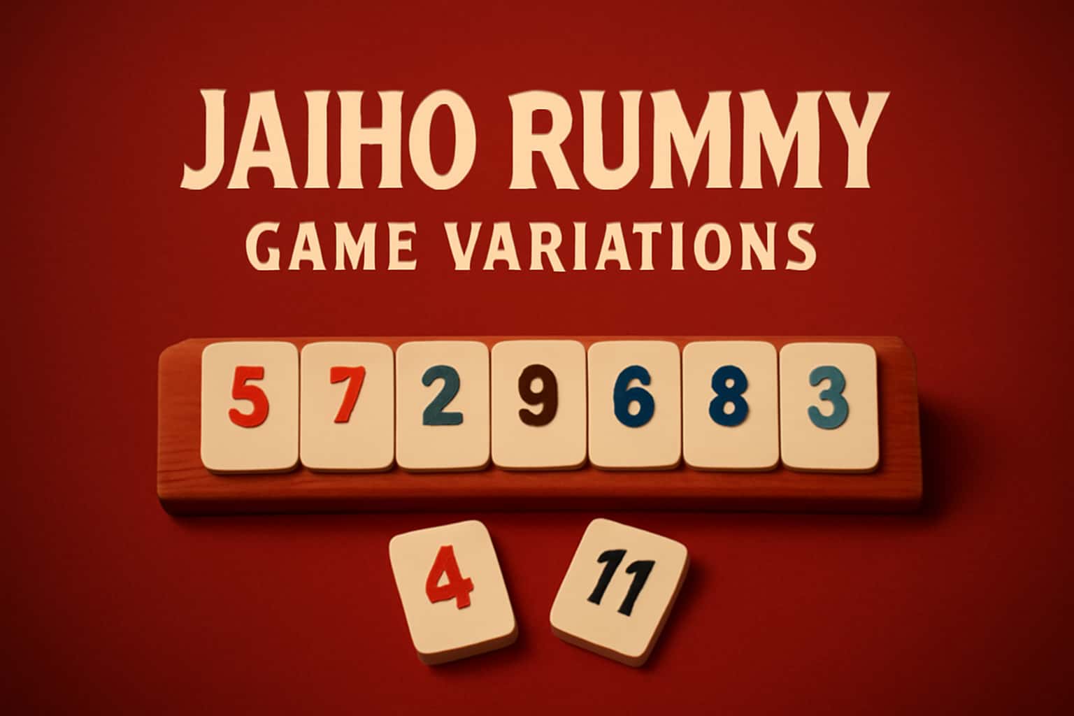 An informative representation of Jaiho Rummy Game Variations emphasizing diverse gameplay styles.