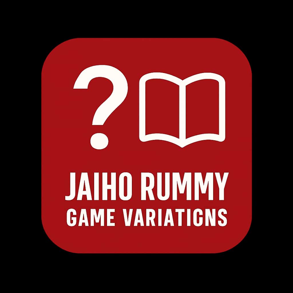 A badge design showcasing the concept of Jaiho Rummy Game Variations.