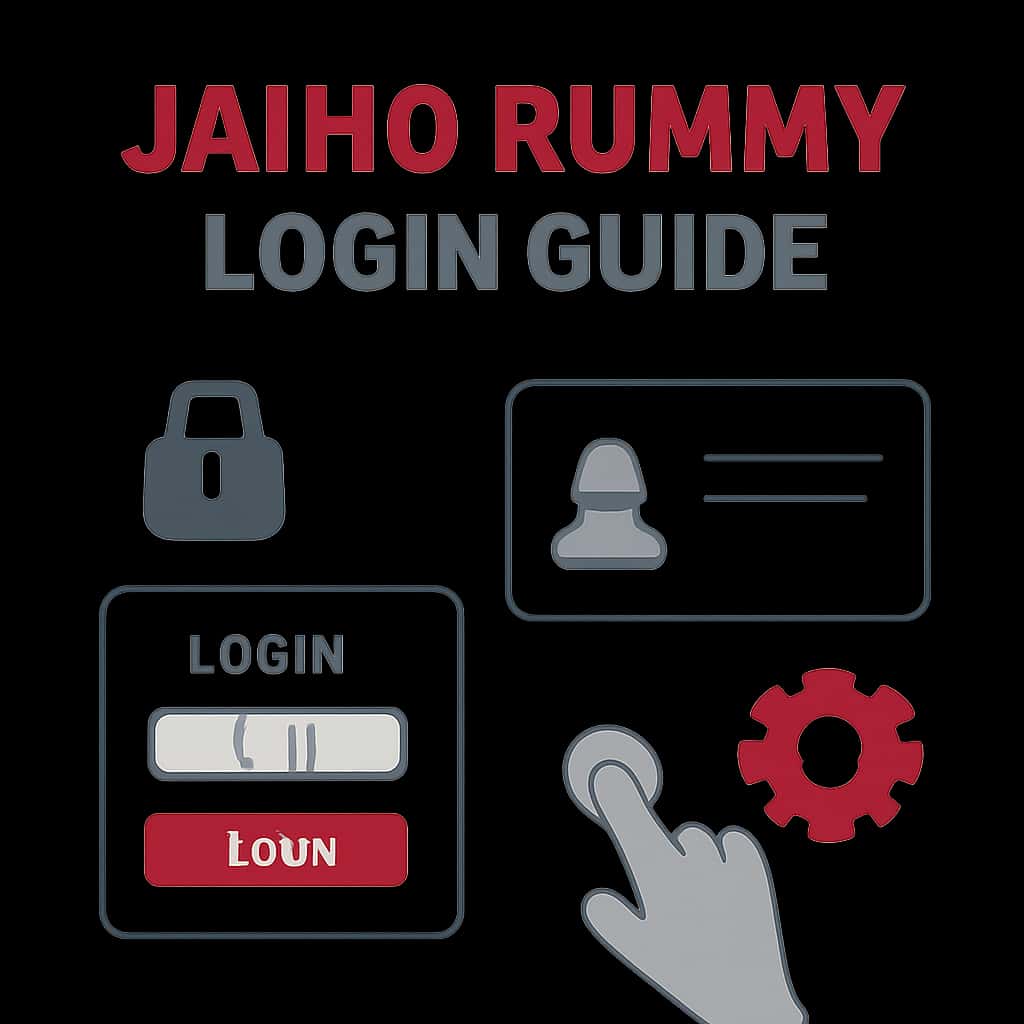 An educational illustration for the Jaiho Rummy Login Guide.