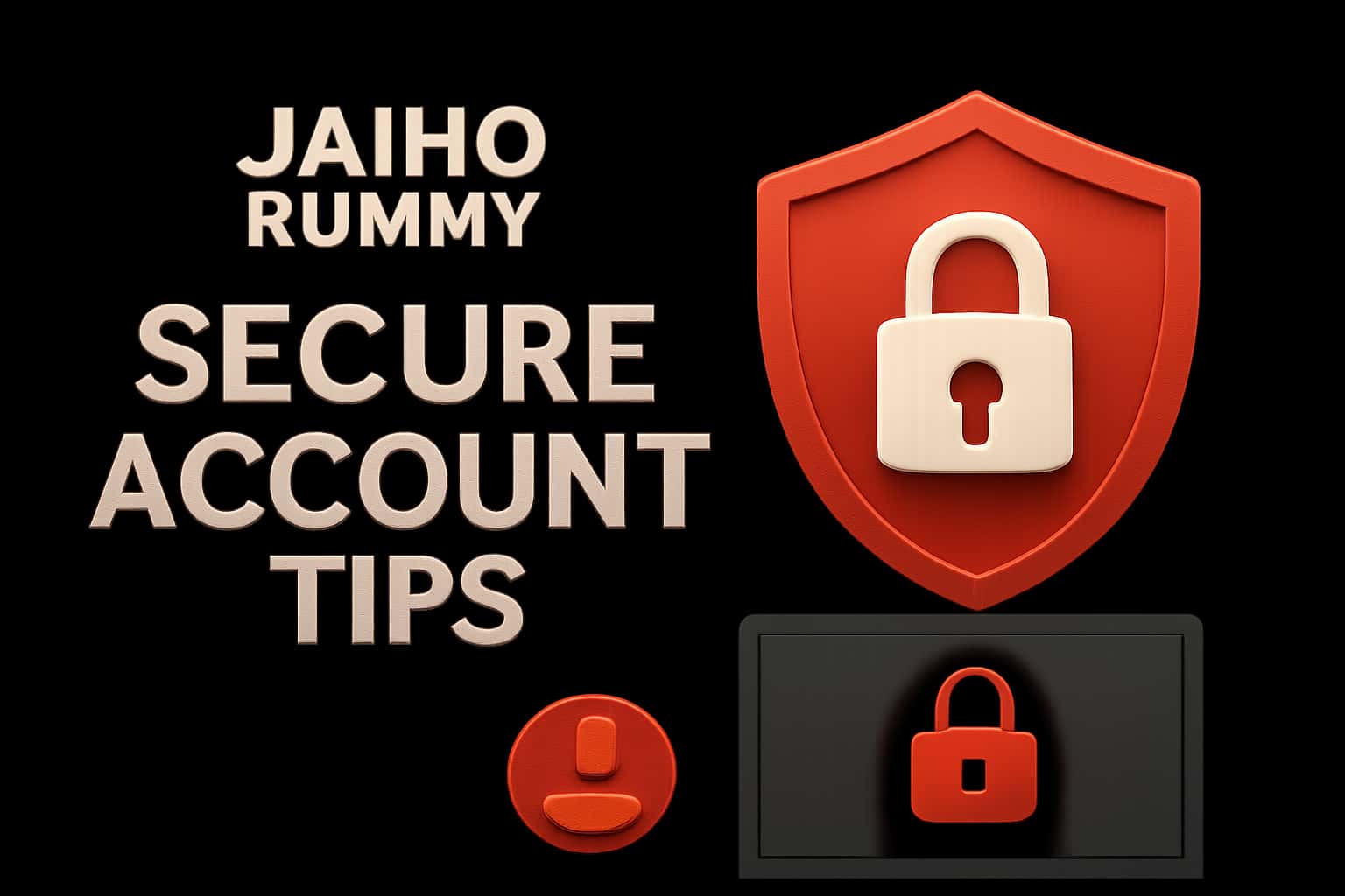 Informational scene about securing a Jaiho Rummy account.
