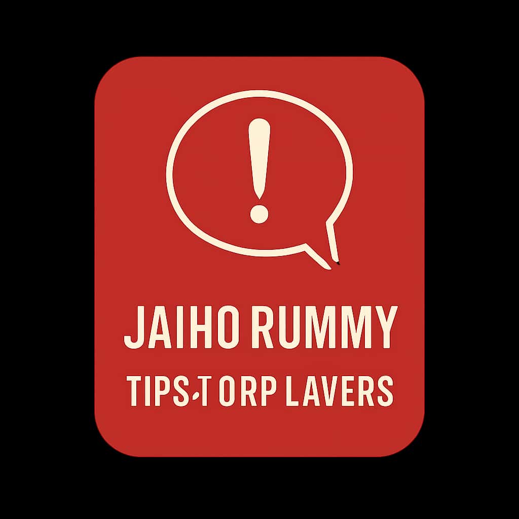 Badge representing tips for Jaiho Rummy players.